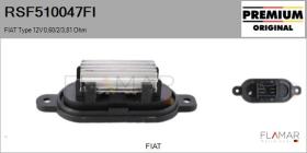 FIAT RSF510047FI - RESISTENCIAS VENTILADOR CALEFACCION