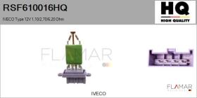 HQ RSF610016HQ - RESISTENCIAS VENTILADOR CALEFACCION