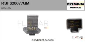GM RSF620077GM - RESISTENCIAS VENTILADOR CALEFACCION