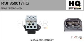 HQ RSF850017HQ - RESISTENCIAS VENTILADOR CALEFACCION