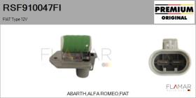FIAT RSF910047FI - RESISTENCIAS VENTILADOR CALEFACCION