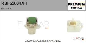 FIAT RSF530047FI - RESISTENCIAS VENTILADOR CALEFACCION