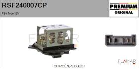 PSA RSF240007CP - RESISTENCIAS VENTILADOR CALEFACCION