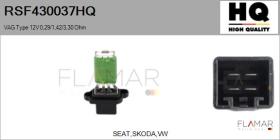 HQ RSF430037HQ - RESISTENCIAS VENTILADOR CALEFACCION