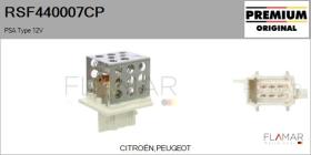PSA RSF440007CP - RESISTENCIAS VENTILADOR CALEFACCION