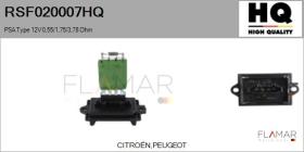 HQ RSF020007HQ - RESISTENCIAS VENTILADOR CALEFACCION
