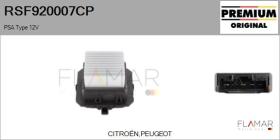 PSA RSF920007CP - RESISTENCIAS VENTILADOR CALEFACCION