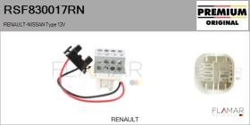 RENAULT NISSAN RSF830017RN - RESISTENCIAS VENTILADOR CALEFACCION