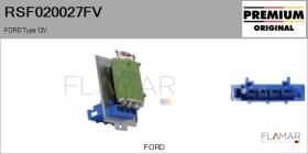 FORD-VOLVO-SAAB RSF020027FV - RESISTENCIAS VENTILADOR CALEFACCION