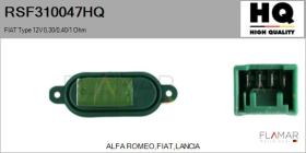 HQ RSF310047HQ - RESISTENCIAS VENTILADOR CALEFACCION