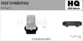 HQ RSF310007HQ - RESISTENCIAS VENTILADOR CALEFACCION