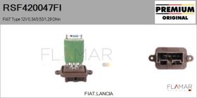 FIAT RSF420047FI - RESISTENCIAS VENTILADOR CALEFACCION