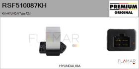 HYUNDAI-KIA RSF510087KH - RESISTENCIAS VENTILADOR CALEFACCION
