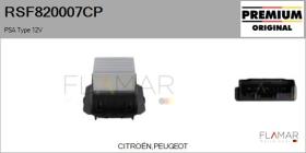 PSA RSF820007CP - RESISTENCIAS VENTILADOR CALEFACCION
