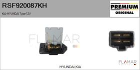 HYUNDAI-KIA RSF920087KH - RESISTENCIAS VENTILADOR CALEFACCION