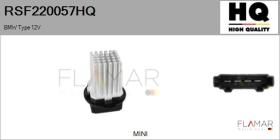 HQ RSF220057HQ - RESISTENCIAS VENTILADOR CALEFACCION