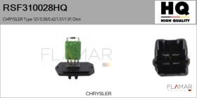 HQ RSF310028HQ - RESISTENCIAS VENTILADOR CALEFACCION