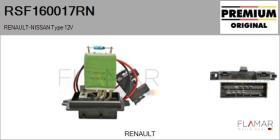 RENAULT NISSAN RSF160017RN - RESISTENCIAS VENTILADOR CALEFACCION