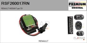 RENAULT NISSAN RSF260017RN - RESISTENCIAS VENTILADOR CALEFACCION