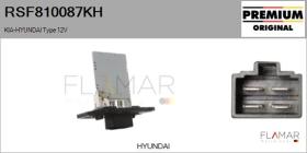 HYUNDAI-KIA RSF810087KH - RESISTENCIAS VENTILADOR CALEFACCION