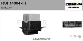 FIAT RSF140047FI - RESISTENCIAS VENTILADOR CALEFACCION