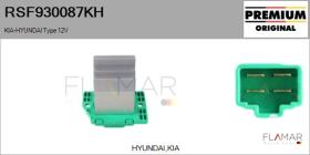 HYUNDAI-KIA RSF930087KH - RESISTENCIAS VENTILADOR CALEFACCION