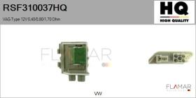 HQ RSF310037HQ - RESISTENCIAS VENTILADOR CALEFACCION