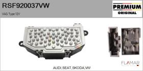 VW RSF920037VW - RESISTENCIAS VENTILADOR CALEFACCION