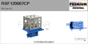 PSA RSF120007CP - RESISTENCIAS VENTILADOR CALEFACCION