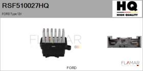 HQ RSF510027HQ - RESISTENCIAS VENTILADOR CALEFACCION
