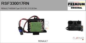 RENAULT NISSAN RSF330017RN - RESISTENCIAS VENTILADOR CALEFACCION