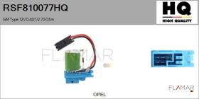 HQ RSF810077HQ - RESISTENCIAS VENTILADOR CALEFACCION