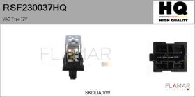 HQ RSF230037HQ - RESISTENCIAS VENTILADOR CALEFACCION