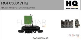 HQ RSF050017HQ - RESISTENCIAS VENTILADOR CALEFACCION