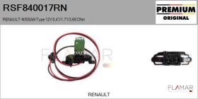 RENAULT NISSAN RSF840017RN - RESISTENCIAS VENTILADOR CALEFACCION