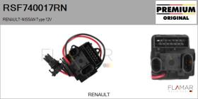RENAULT NISSAN RSF740017RN - RESISTENCIAS VENTILADOR CALEFACCION