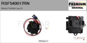 RENAULT NISSAN RSF540017RN - RESISTENCIAS VENTILADOR CALEFACCION