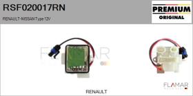 RENAULT NISSAN RSF020017RN - RESISTENCIAS VENTILADOR CALEFACCION