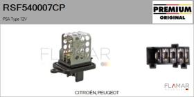 PSA RSF540007CP - RESISTENCIAS VENTILADOR CALEFACCION