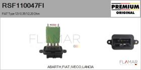 FIAT RSF110047FI - RESISTENCIAS VENTILADOR CALEFACCION