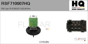 HQ RSF710007HQ - RESISTENCIAS VENTILADOR CALEFACCION