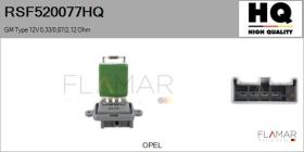 HQ RSF520077HQ - RESISTENCIAS VENTILADOR CALEFACCION