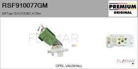 GM RSF910077GM - RESISTENCIAS VENTILADOR CALEFACCION