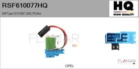 HQ RSF610077HQ - RESISTENCIAS VENTILADOR CALEFACCION