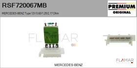 MERCEDES BENZ RSF720067MB - RESISTENCIAS VENTILADOR CALEFACCION