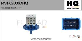 HQ RSF620067HQ - RESISTENCIAS VENTILADOR CALEFACCION