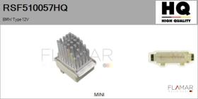 HQ RSF510057HQ - RESISTENCIAS VENTILADOR CALEFACCION