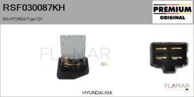 HYUNDAI-KIA RSF030087KH - RESISTENCIAS VENTILADOR CALEFACCION