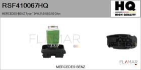 HQ RSF410067HQ - RESISTENCIAS VENTILADOR CALEFACCION