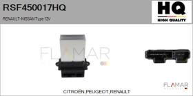 HQ RSF450017HQ - RESISTENCIAS VENTILADOR CALEFACCION
